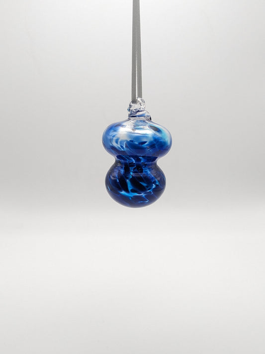 Blue Swirl Dip Ornament