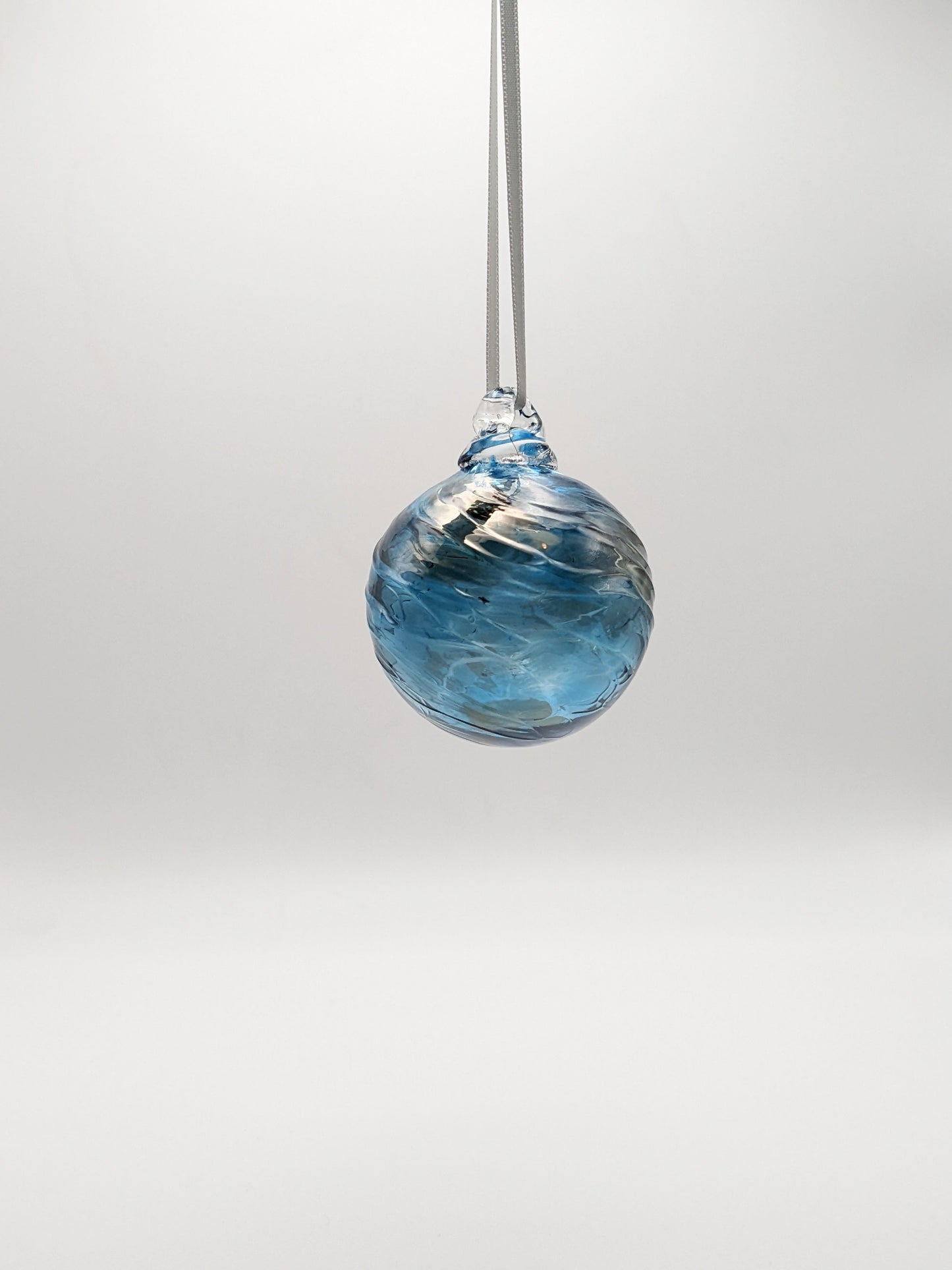 Aqua Swirl Ornament