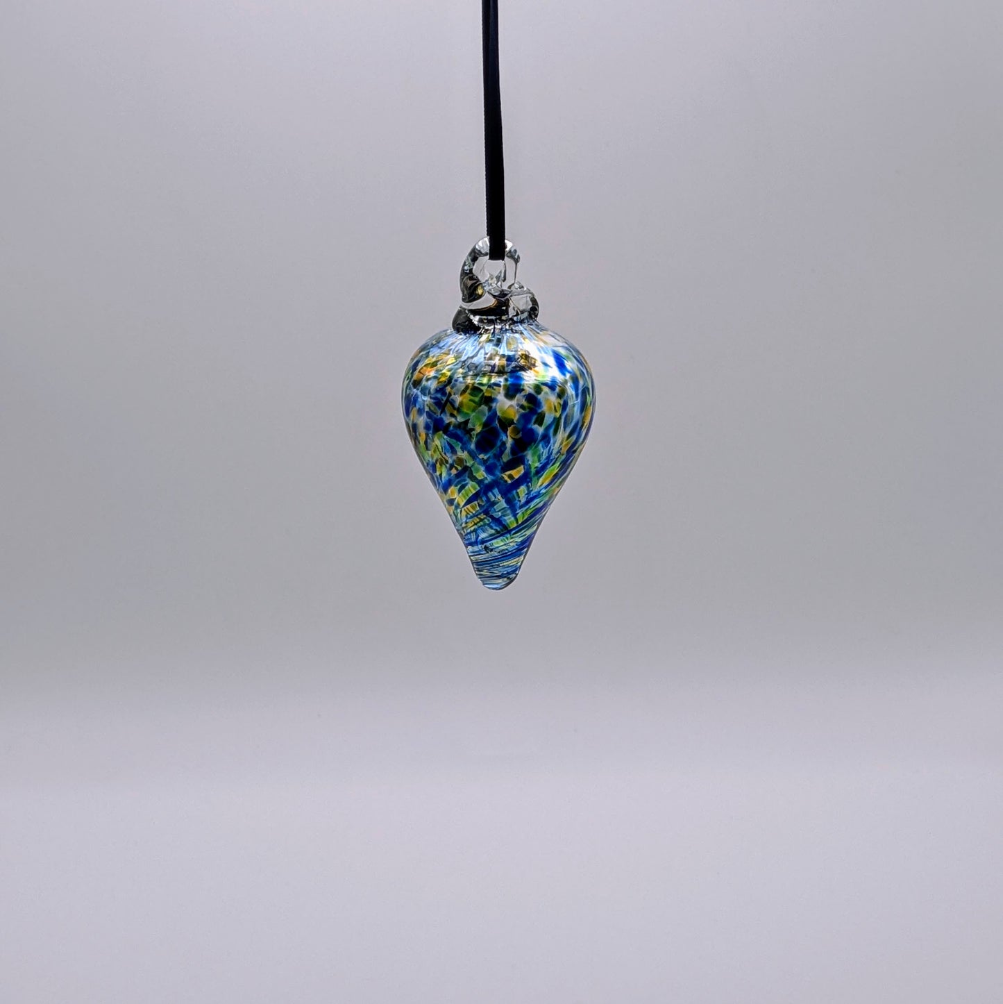 Blue and Amber Drop Ornament