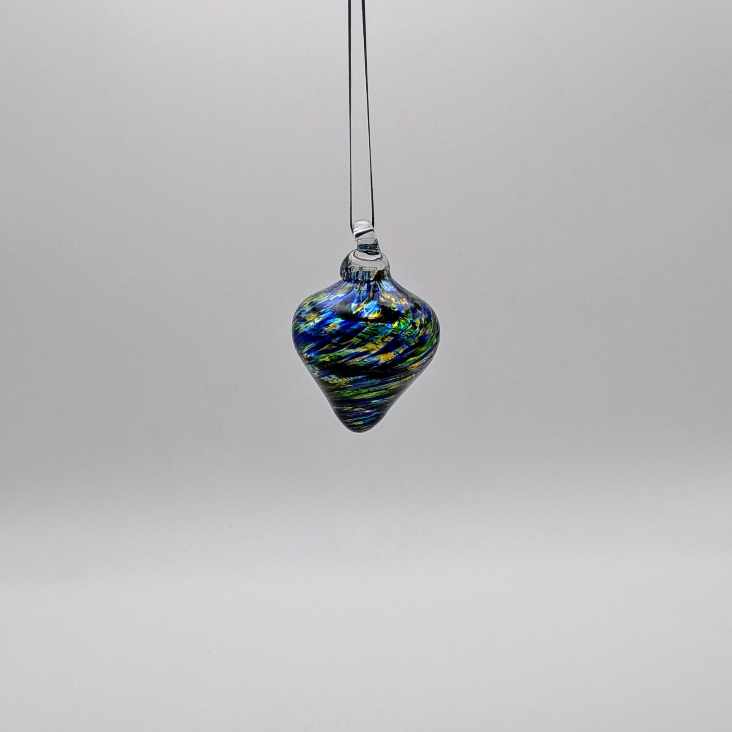 Blue and Amber Drop Ornament