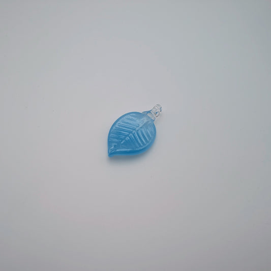 Sky Blue Leaf Ornament