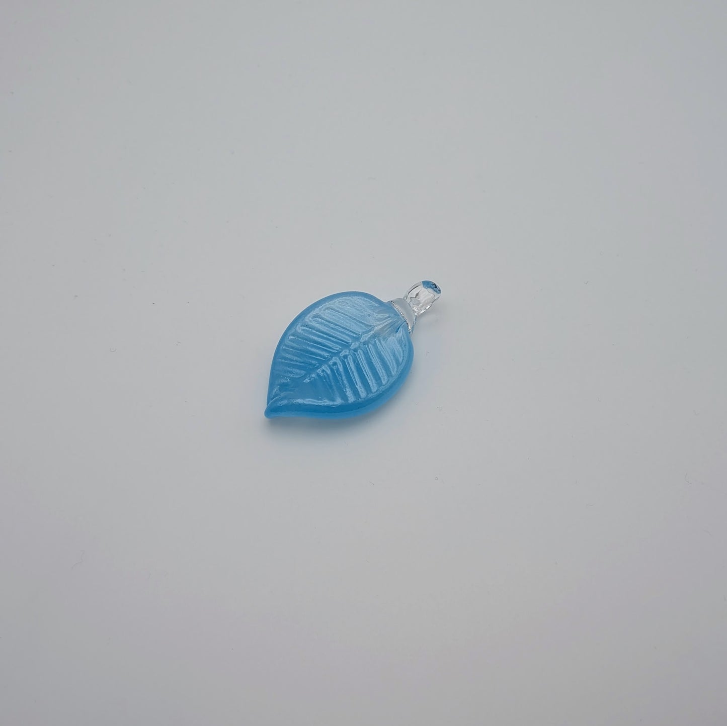 Sky Blue Leaf Ornament