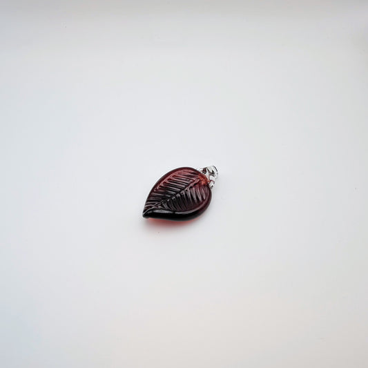 Dark Red Leaf Ornament