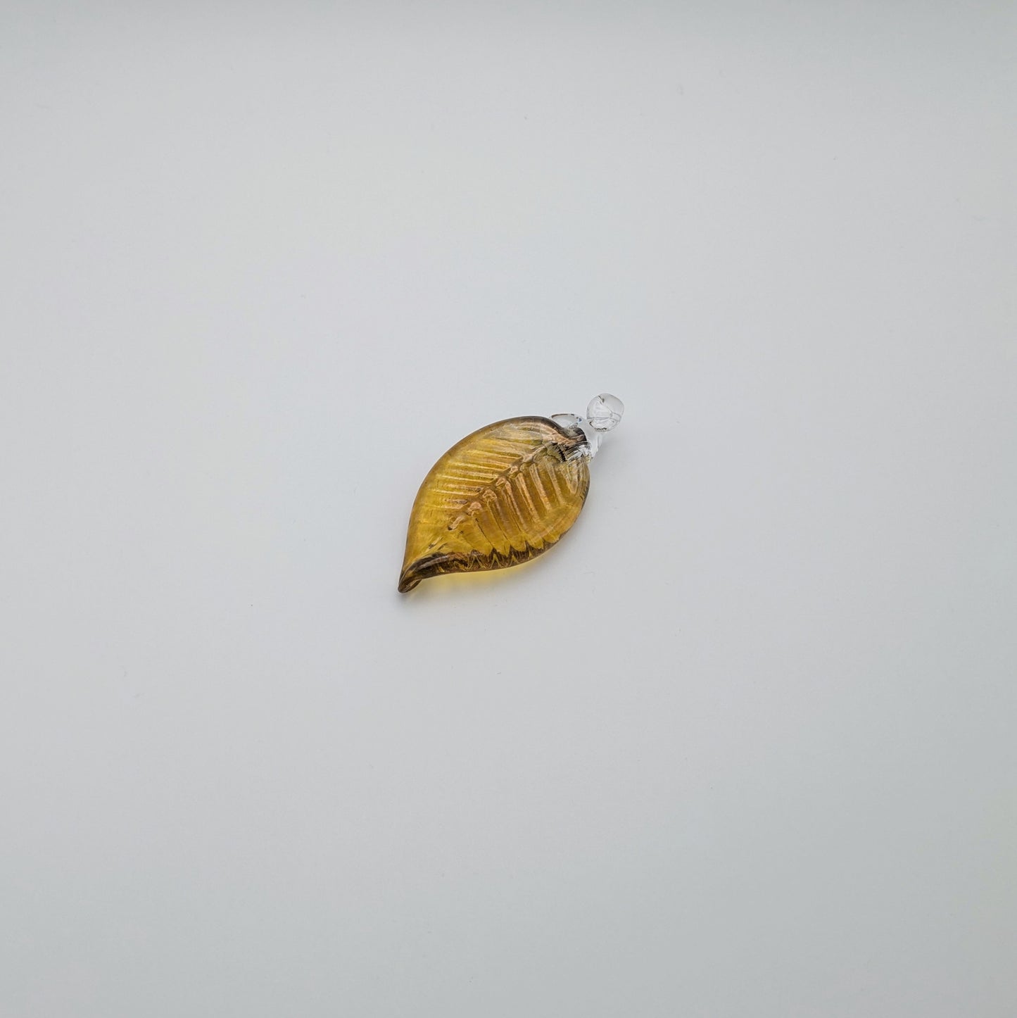 Amber Leaf Ornament