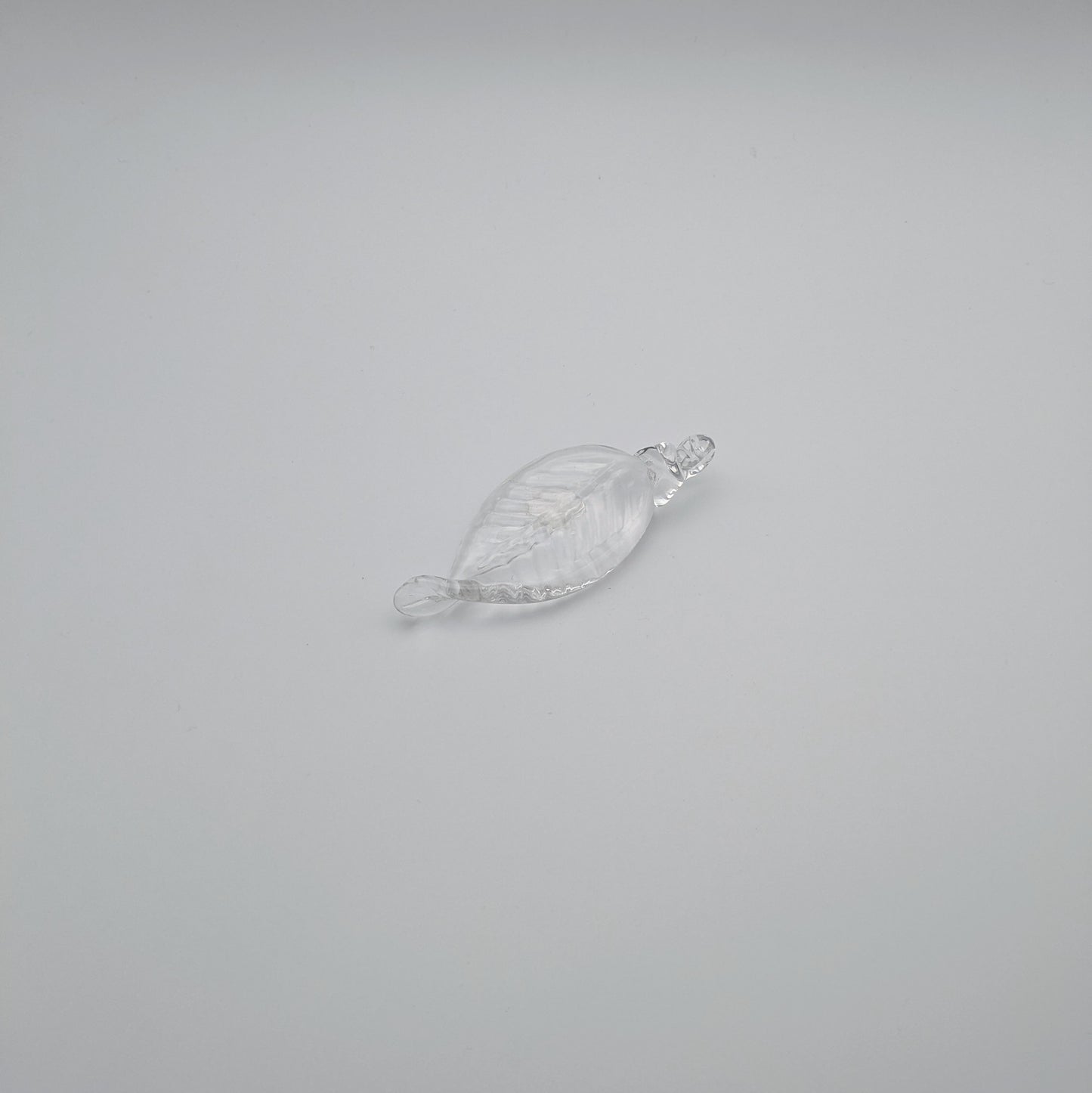 Clear Leaf Ornament