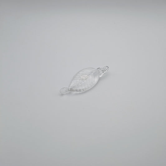 Clear Leaf Ornament